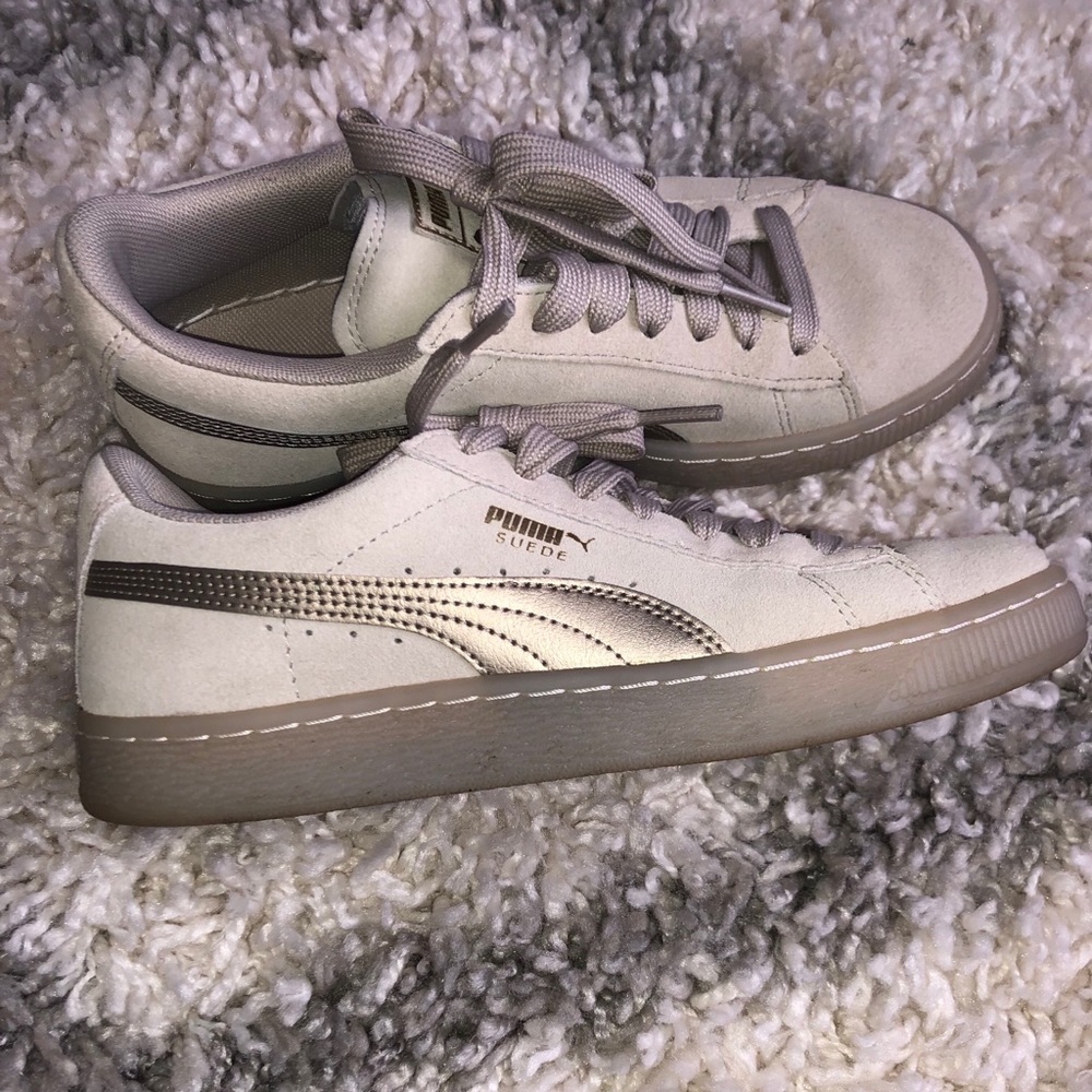 Oatmeal Suede Puma Shoes